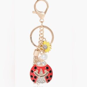 Juicy Couture Red and Gold Ladybug Bag Charm NWT